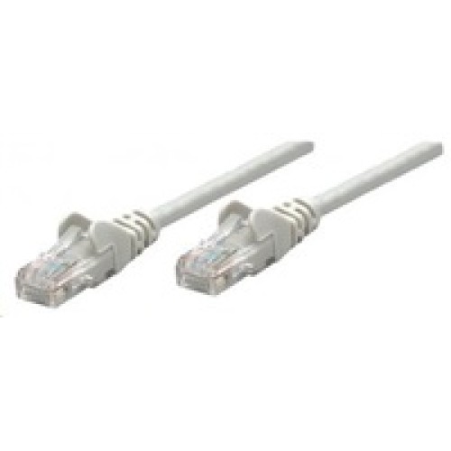 Intellinet patch kábel, Cat6 Certified, CU, UTP, PVC, RJ45, 10 m, sivý