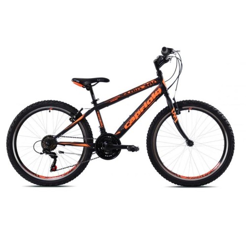 Horský bicykel Capriolo RAPID 240 24"/18HT black orange
