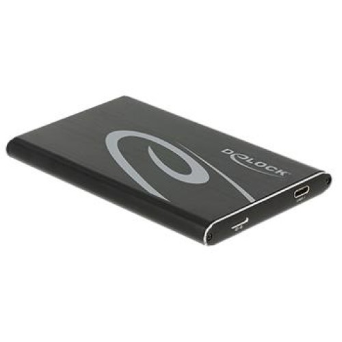 Delock 2.5” externí skříň pro SATA HDD s připojením na SuperSpeed USB 10 Gbps (USB 3.1 Gen 2) (až do 7 mm HDD)