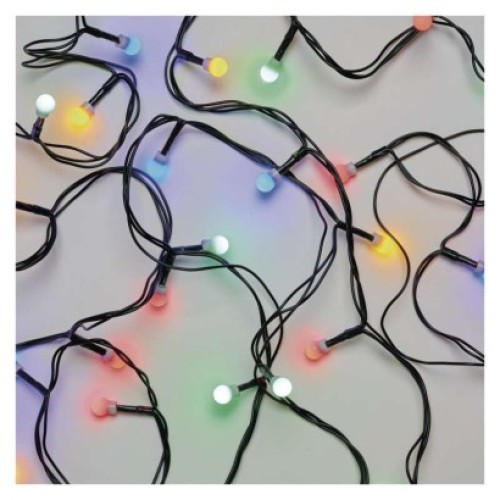 LED vianočná cherry reťaz – guličky, 30 m, vonkajšia aj vnútorná, multicolor, časovač