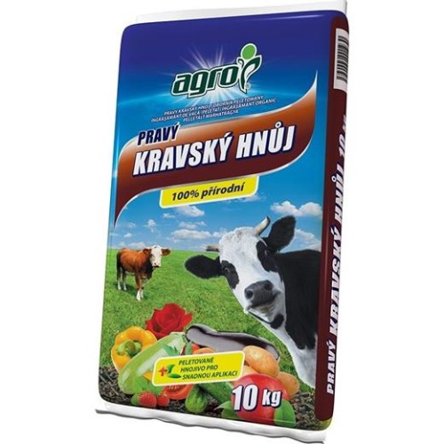 Hnojivo Agro  Pravý kravský hnoj 10 kg