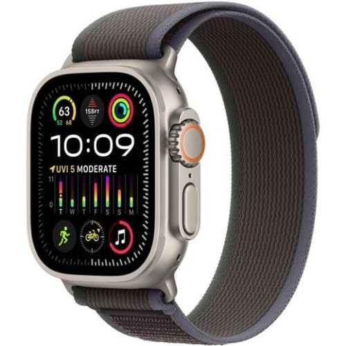 Hodinky Apple Watch Ultra 2 GPS + Cellular, 49mm Titanium Case with Blue/Black Trail Loop - S/M