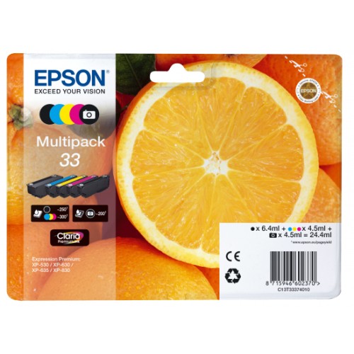 Atrament Epson Multipack 5-colours 33 Claria Premium Ink