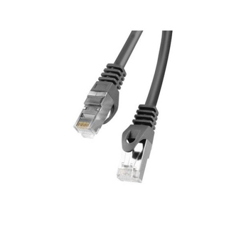 LANBERG Patch kabel CAT.6 FTP 0.5M černý Fluke Passed