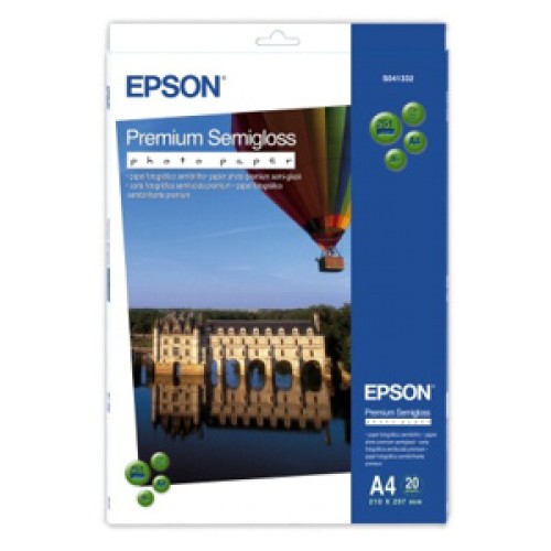 papier EPSON S041332 Premium semi-gloss photo 251g/m2, A4, 20ks