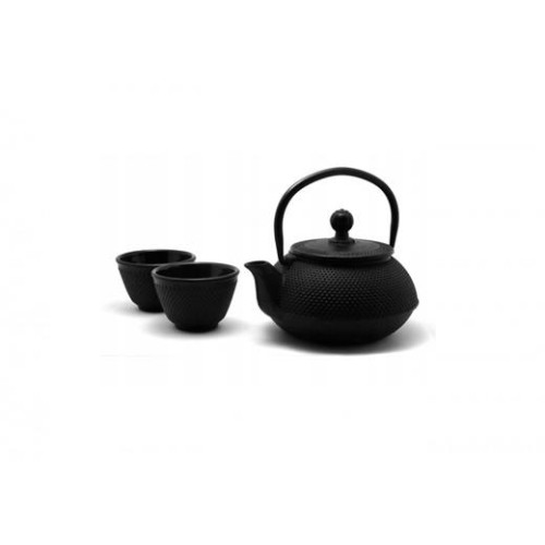 Konvička V.I.P. Sushi Arare Black na čaj 600 ml + 2 šálky