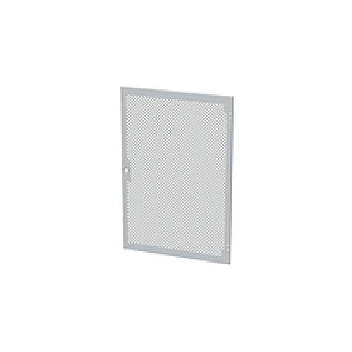 Solarix Dveře plechové s perforací LC-50, 24U, šířky 800, RAL7035, 1-bodový zámek