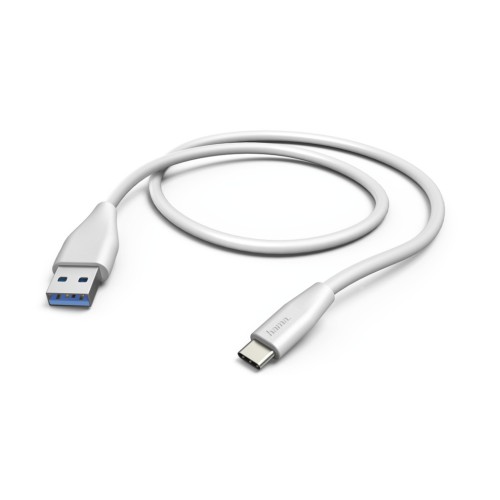 Hama kábel USB-C 3.1 A vidlica - typ C vidlica, 1,5 m, biely