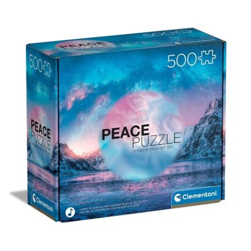 Puzzle Clementoni 500 dielikov Peace - Light Blue