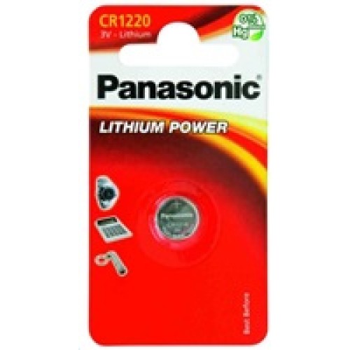 PANASONIC Lithiová baterie (knoflíková) CR-1220EL/1B  3V (Blistr 1ks)