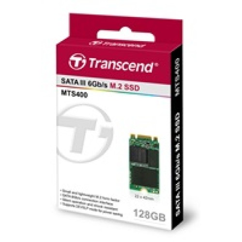 TRANSCEND Industrial SSD MTS400S 128GB, M.2 2242, SATA III 6 Gb/s, MLC