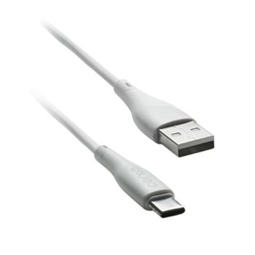 kábel CENTO C100 TipC-USB (1m,3A) biely