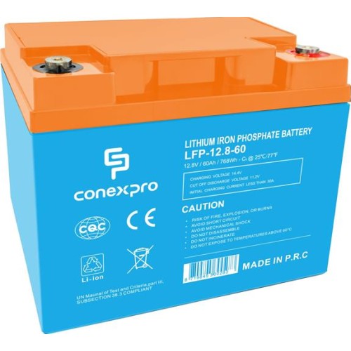 Batéria Conexpro LFP-12.8-60 LiFePO4, 12V/60Ah, T14, Bluetooth