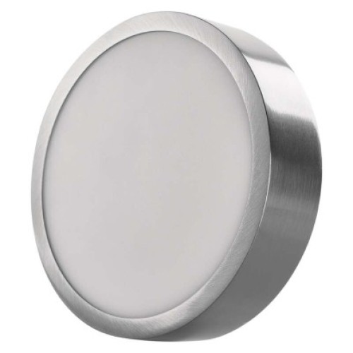 LED prisadené svietidlo, kruhové, strieborné, 12,5W, CCT