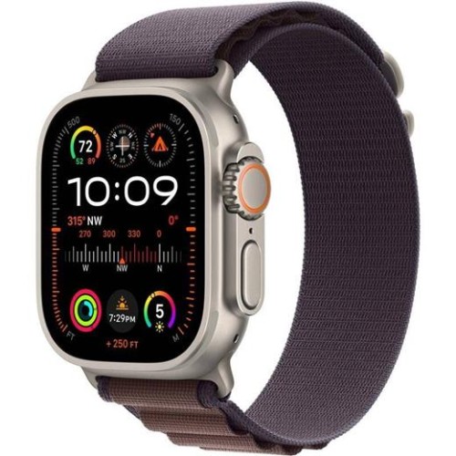 Hodinky Apple Watch Ultra 2 GPS + Cellular, 49mm Titanium Case with Indigo Alpine Loop - Medium