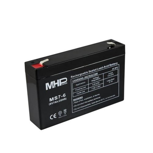 Batéria MHPower MS7-6 VRLA AGM 6 V / 7 Ah
