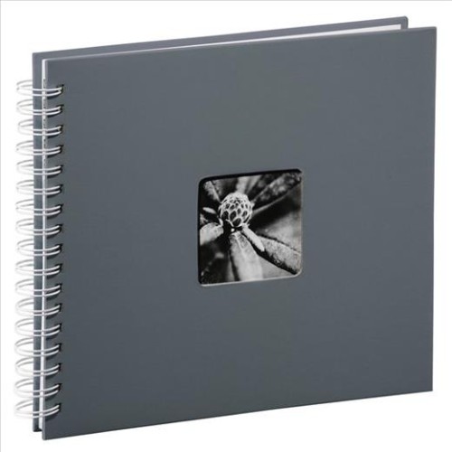 Fotoalbum Hama FINE ART 28x24 cm, 50 strán, šedý, biele listy, špirálový, lepiaci