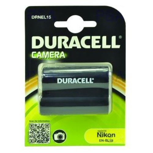 DURACELL Baterie - DRNEL15 pro Nikon EN-EL15, černá, 1400 mAh, 7.4 V