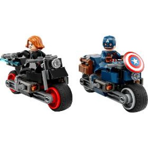 Black Widow a Captain America na motorká