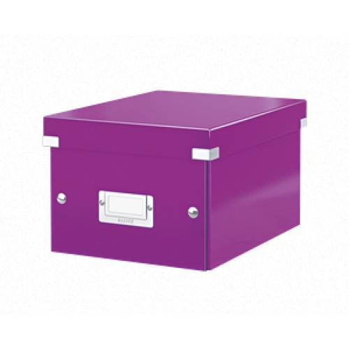 LEITZ Univerzální krabice  Click&Store, velikost S (A5), purpurová