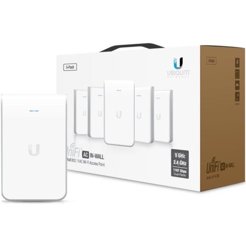 WiFi router Ubiquiti Networks UniFi AP In Wall 2x GLAN, (2,4GHz 300Mbps / 5GHz 867Mbps), 5-pack