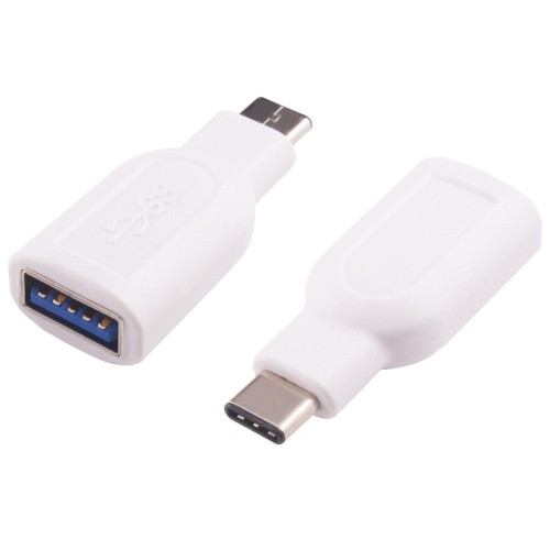 Redukcia USB 3.1 konektor C/male - USB 3.0 konektor A/female bílý