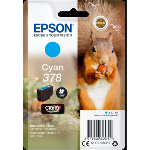 EPSON cartridge T3782 cyan (veverka)