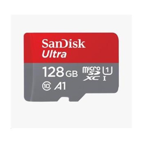 SanDisk MicroSDXC karta 128GB Ultra (100MB/s, Class 10, Android) + adaptér