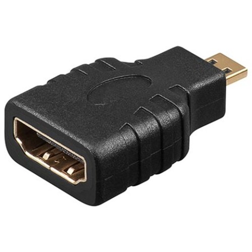 Redukcia HDMI A (F) - microHDMI (M), zlacená