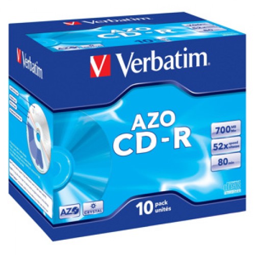 CD-R VERBATIM DTL+ Crystal 700MB 52X 10ks/bal.*AZO