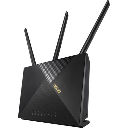 Modem Asus 4G-AX56 LTE s WiFi routerem, 3x GLAN, 1x GWAN, 1x slot SIM, 574/1201Mbps,