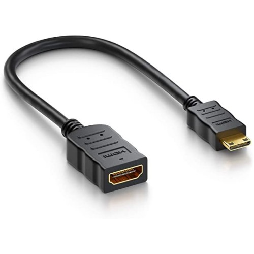 Adaptér Flexi HDMI Typ A samica - mini HDMI Typ C samec pre ohybné zapojenie
