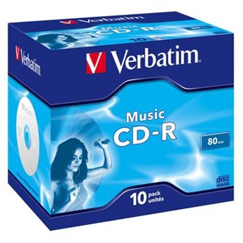 Médium Verbatim CD-R 80 16x MUSIC box 10pck/BAL