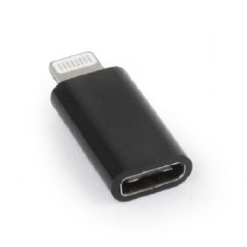 USB redukcia Lightning / Typ C, čierna, CABLEXPERT