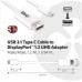 Adaptér Club3D USB 3.1 Typ C na DisplayPort 1.2 4K60Hz UHD 1,2 m (M/M)