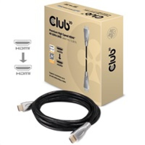 Kábel HDMI Club3D 2.0 Vysokorýchlostný 4K60Hz UHD Premium, 1m