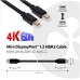 Club3D Mini DisplayPort kábel 1.2 4K60Hz UHD HBR2 (M/M), 2 m
