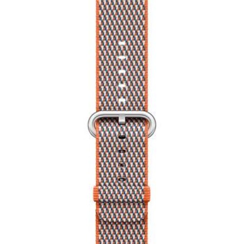 Apple Watch 42mm Spicy Orange Check Woven Nylon