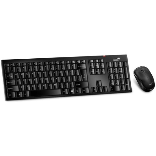 Genius Slimstar 8000SE set klávesnice a myši, bezdrátový, CZ+SK layout, 2,4GHz, mini USB přijímač, černý