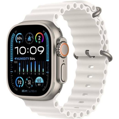 Hodinky Apple Watch Ultra 2 GPS + Cellular, 49mm Titanium Case with White Ocean Band