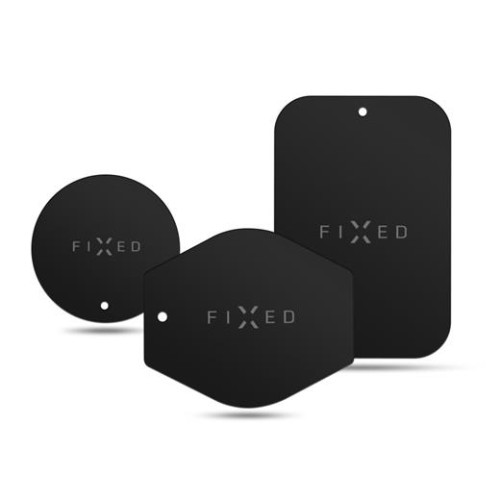 Príslušenstvo FIXED Icon Plates sada náhradných plieškov k magnetickým držiakom, čierna