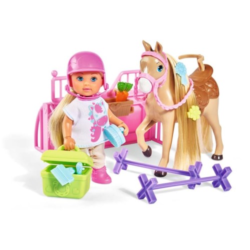 Bábika Simba Evička s koníkem