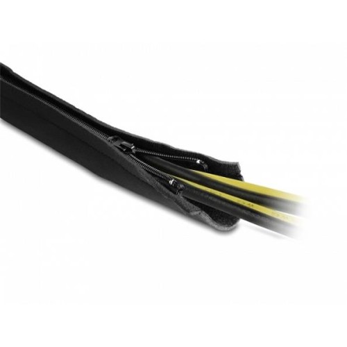 Delock Neoprenové kabelové pouzdro, ohebné, se zipem, 3 m x 100 mm, černé