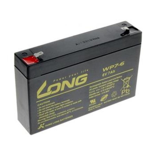 Long Baterie  WP7-6 (6V/7Ah - Faston 187)