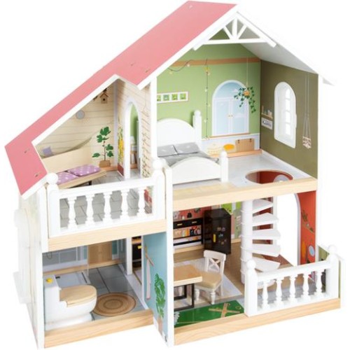 Hračka Small Foot Drevený domček pre bábiky s terasou