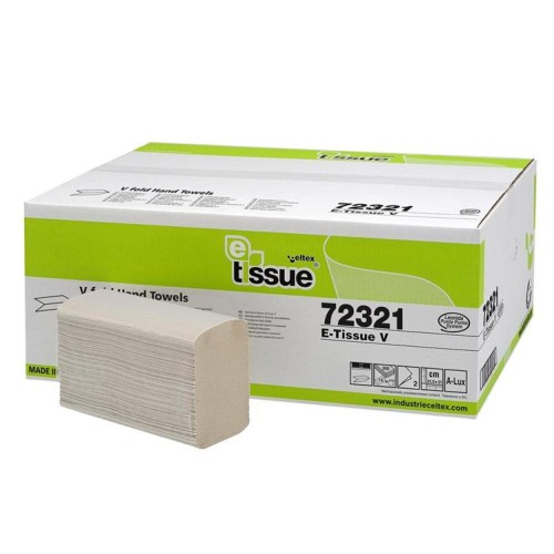 Uteráky  Celtex papierové skladané BIO E-Tissue 3000 ks, 2vrstvy