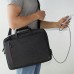 Hama taška na notebook s integrovaným USB káblom Manchester, 13,3" (34 cm), čierna