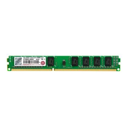 Transcend paměť 2GB DDR3 1333 U-DIMM 1Rx8 VLP, nízký profil