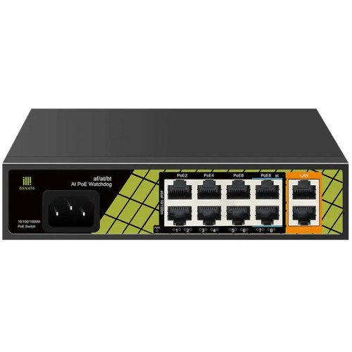 Switch Conexpro GNT-P1210SG 2x GLAN, 8x LAN s PoE, 120W