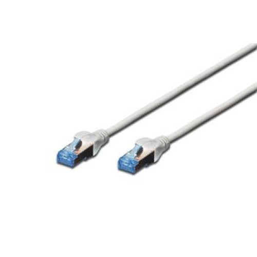 Digitus CAT 5e F-UTP patch cable, PVC AWG 26/7, length 0.5 m, color grey